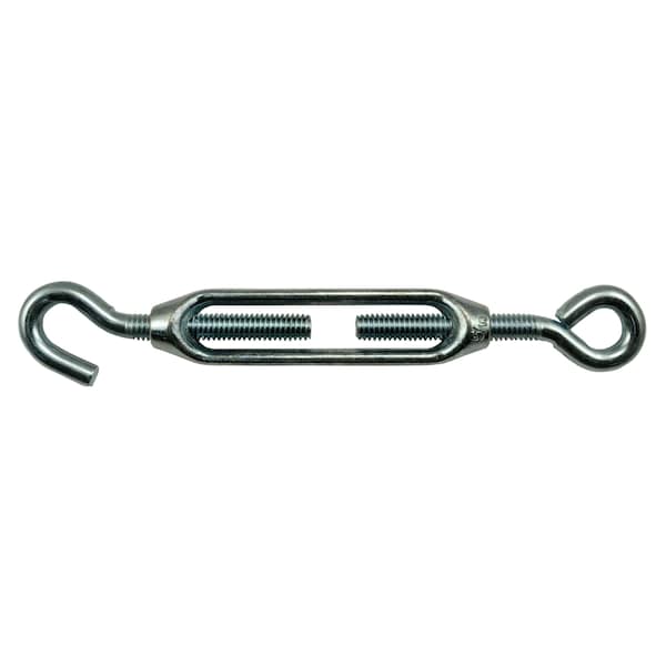 Midwest Fastener 5/16" x 6-1/2" Zinc Plated Steel Eye-Hook Turnbuckle 10PK 52359 - main